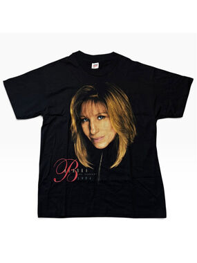 Vtg Vintage Anvil Barbra Streisand 1994 Concert T-Shirt Size L Single Stitch